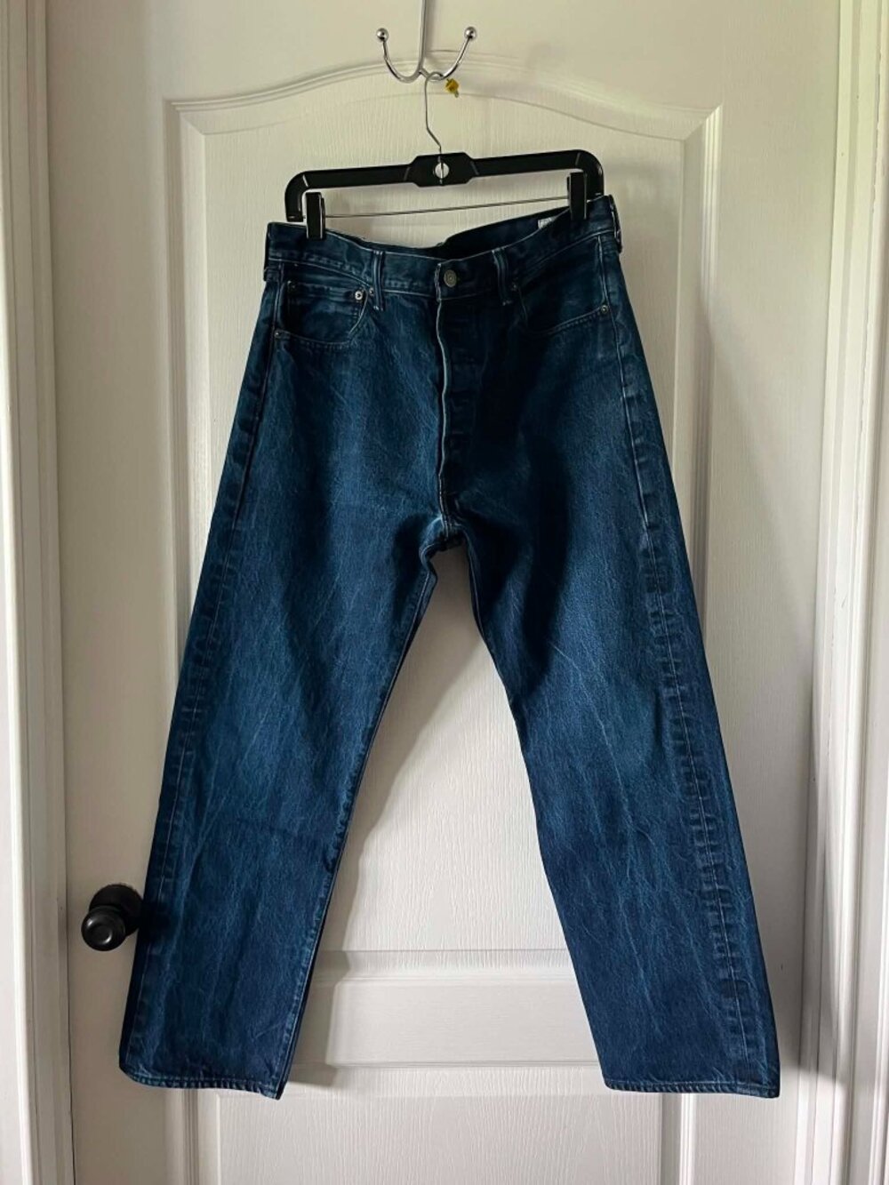 Levi's 201 Men's Original Fit Jeans White Oak Cone Denim Button Fly size 36x32